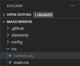 MagicMirror VSCode